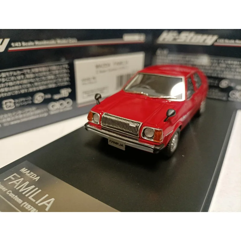 

Hi Story 1:43 Scale Mazda Familia 1978 Sedan Resin Car Model Collection Ornaments