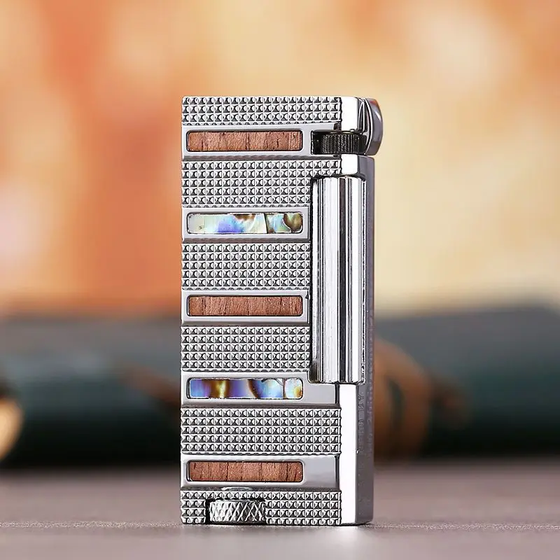Zorro Kerosine Side-sliding Lighter, Retro Personalized Creative Lighter, Ultra-thin Carved Shell Gift for Boyfriend