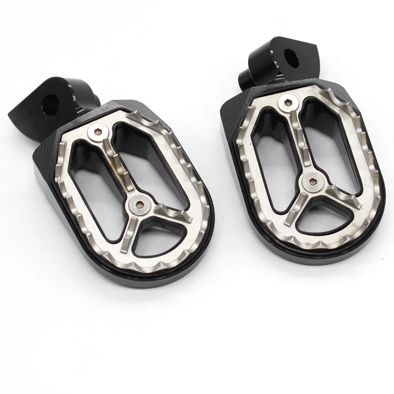 For Yamaha YZ85 125 250 YZF250 WR250F 1999-2022 YZF450 2004-2022 FXCNC Aluminum Footrest Footpegs Foot Pegs Pedal Shark Teeth