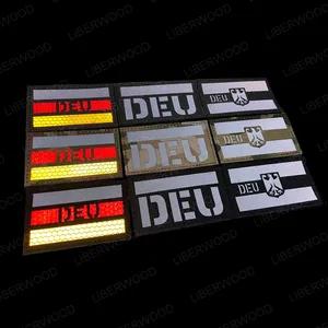 Liberwood-ir taktische Braçade-Abzeichen Applikation, deutsche Flagge, gab Eagle, IR Reflective Infrarot Patch, Deutsch, GSG9 12 Hauptverkäufe Aguila Emblem - №6
