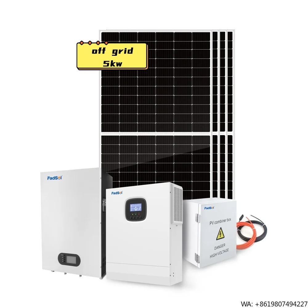 5kw Solar Energy System 5kva 5.5kw10 Kva 3kw Off Grid Hybrid Solar Power Panel System Kit Price for Home Full