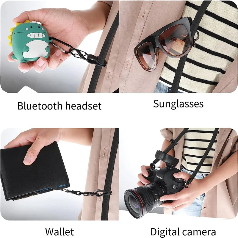 150CM Length Phone Lanyard Adjustable Detachable Neck Cord Outdoor Universal Crossbody Strap Card Clip for Mobile Phone Case