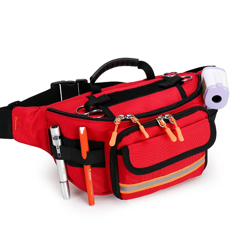 Bolsa de primeros auxilios vacía, Kit de emergencia, bolsa de cintura de rescate para deportes, Camping, viaje, enfermera, suministros médicos, bolsa de almacenamiento, organizador de herramientas