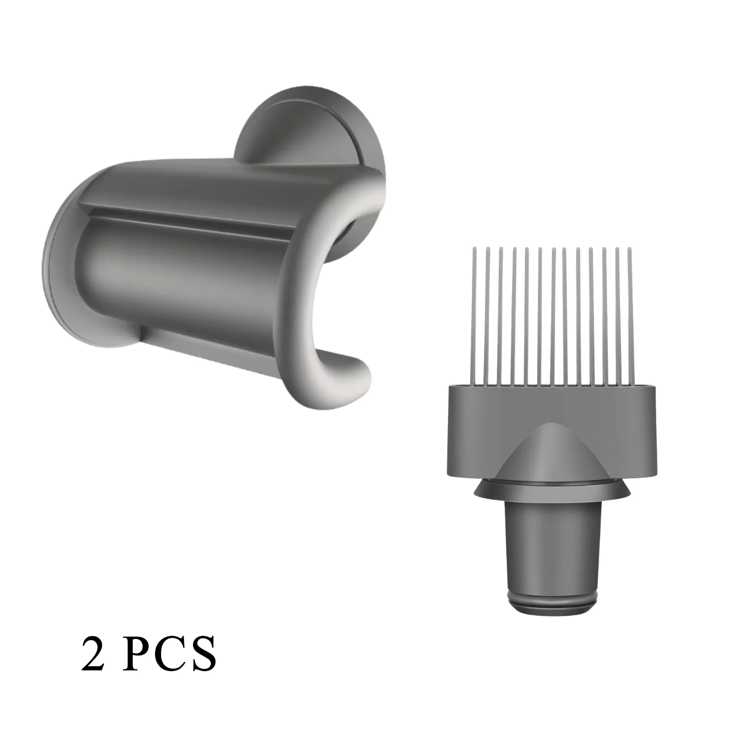 2 Pcs Magnetic Set: Upgraded Wide-Tooth Comb & Anti-Splash Nozzle for High-Speed Dryers HD01/02/03/04/08/15