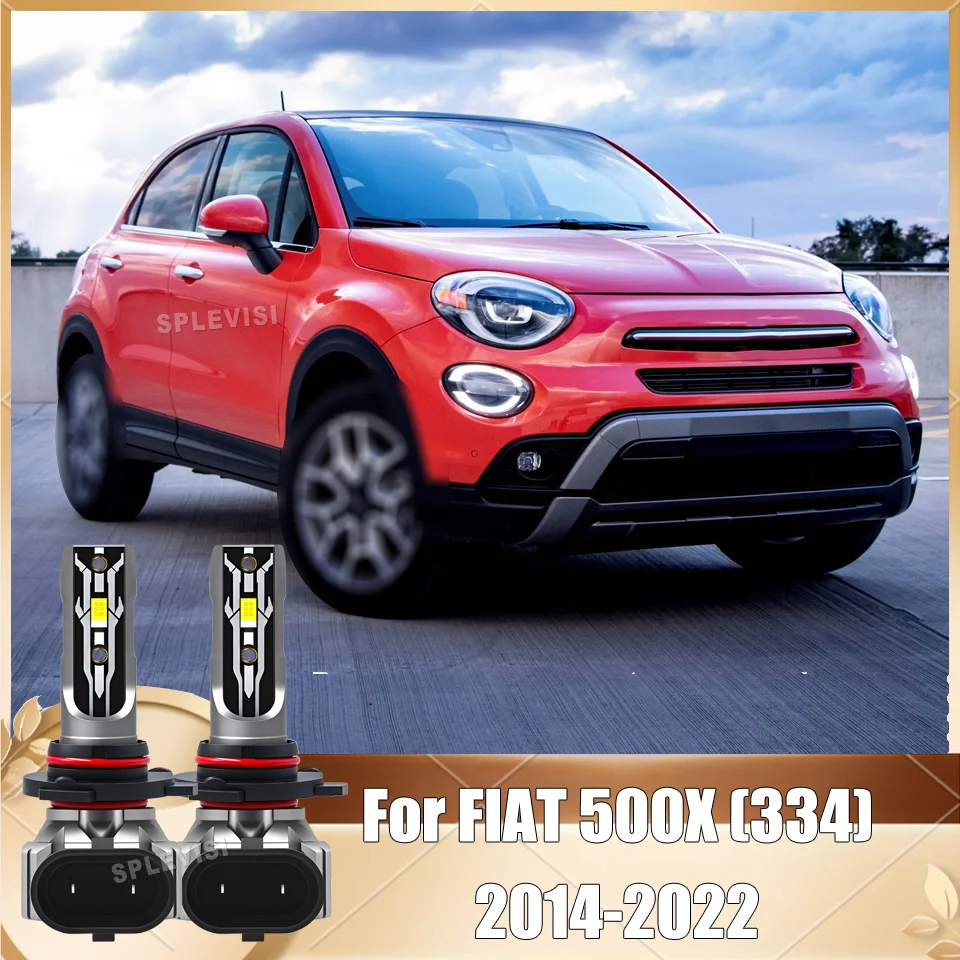 

6000K White 12V LED Headlamps Car Lights HIR2 9012 Auto Bulbs For FIAT 500X (334) 2014 2015 2016 2017 2018 2019 2020 2021 2022