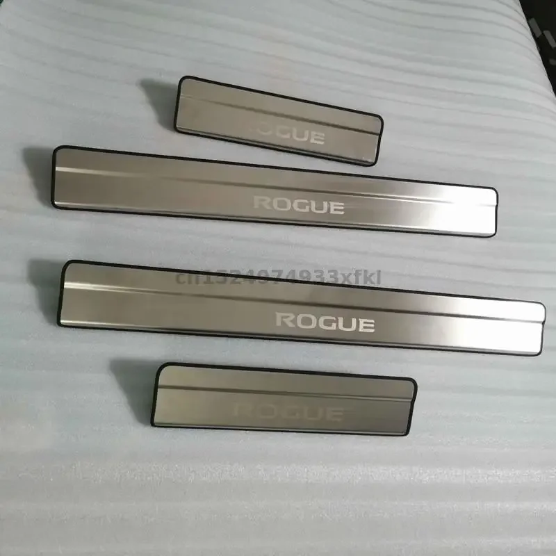 

For Nissan Rogue X-trail T32 20 4pcs/set High-quality Stainless Steel Door Sill Cover Welcome Pedal Trim Car-styling Accessories