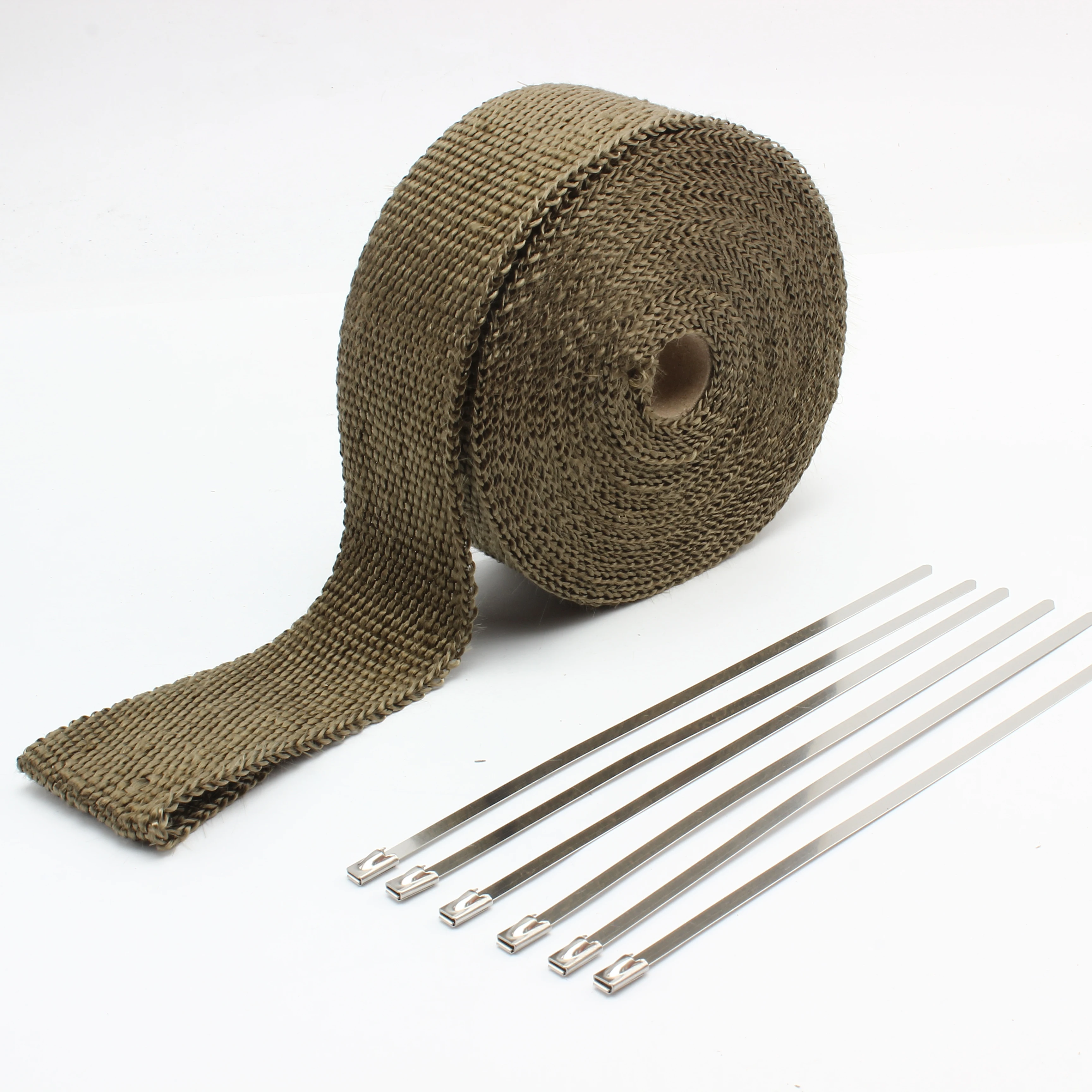 

High Temperature Resistant Titanium Motorcycle Pipe Guard Wrap 5M Anti-Scald Webbing For Motocross Exhaust Protection Accessorie