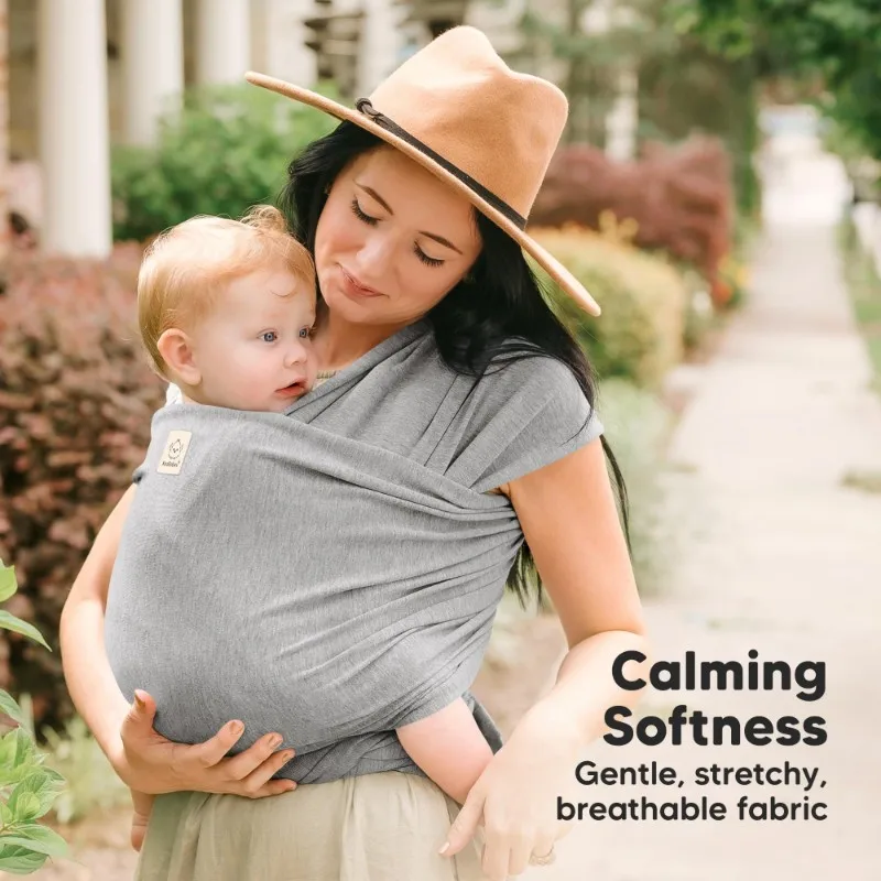 

A48U Baby Wrap Carrier - All In Baby Carrier Newborn To Toddler Sling, Easy To Wear, Hands Free Bonding, Lightweight