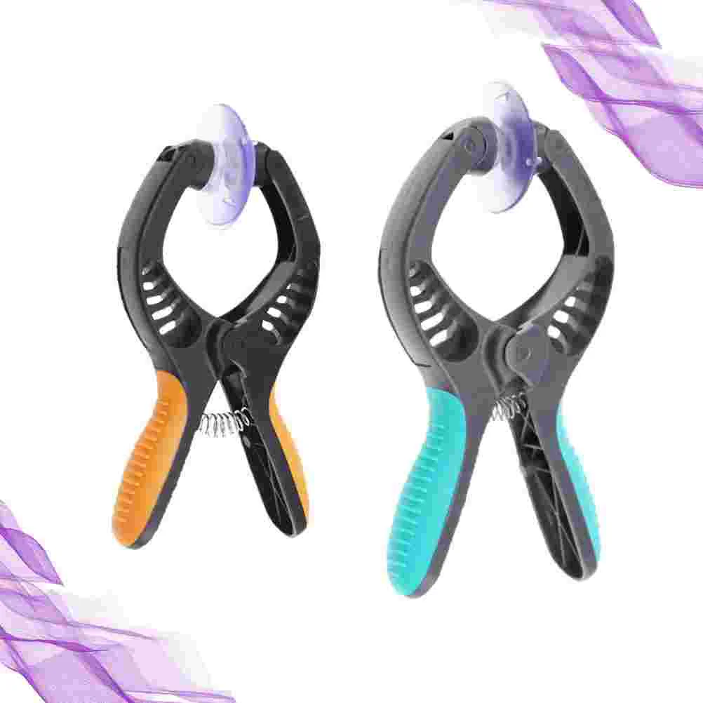 2 Pcs Screen Sucker Lcd Opening Pliers Suction Cup Repair Cell Phone Tool Chuck Wrench Tablet Maintenance