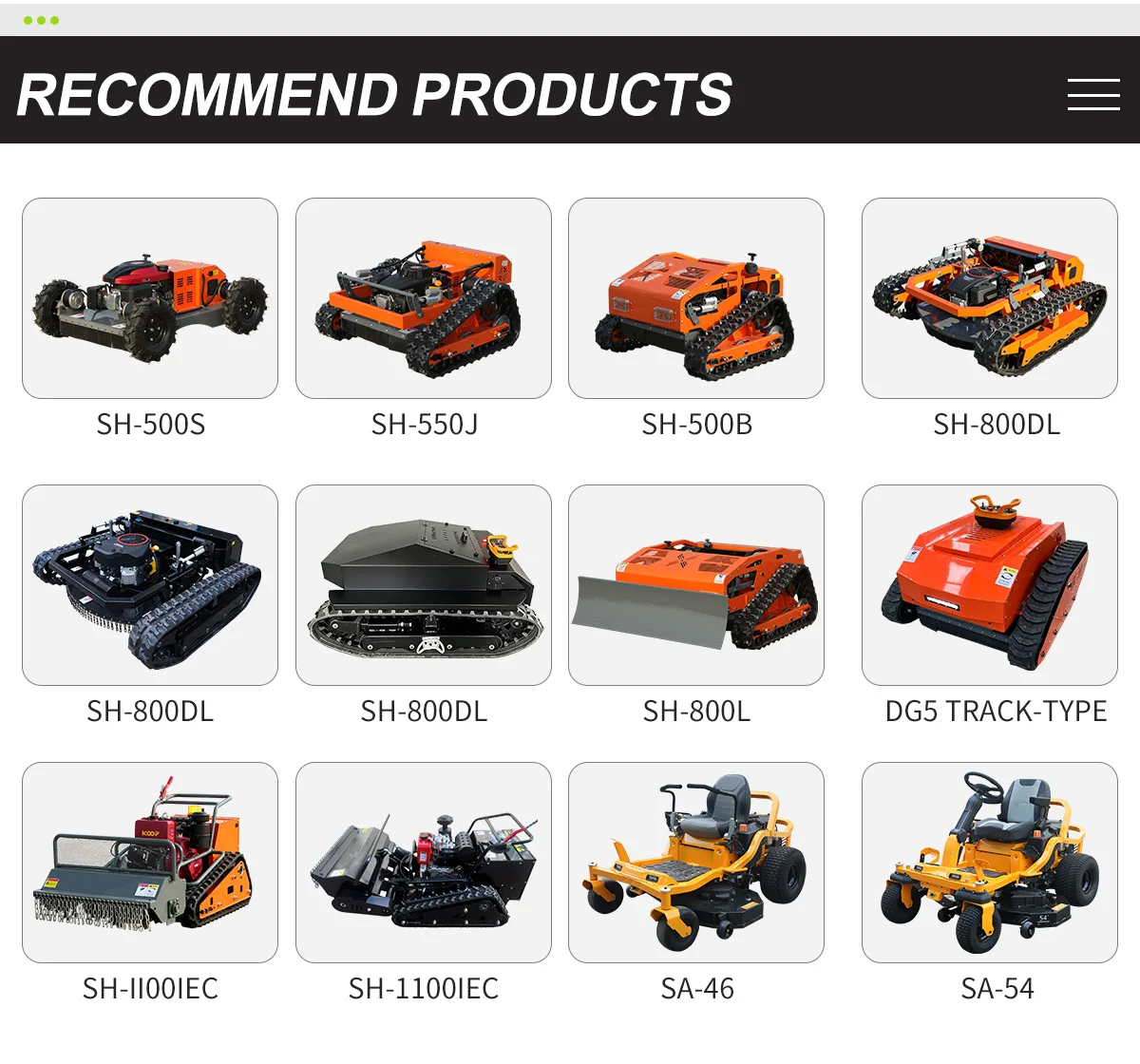 Low Price Factory Direct Sales Lawn Mower Zero Turn Mowers Electric Lawn Trimmer High Efficiency