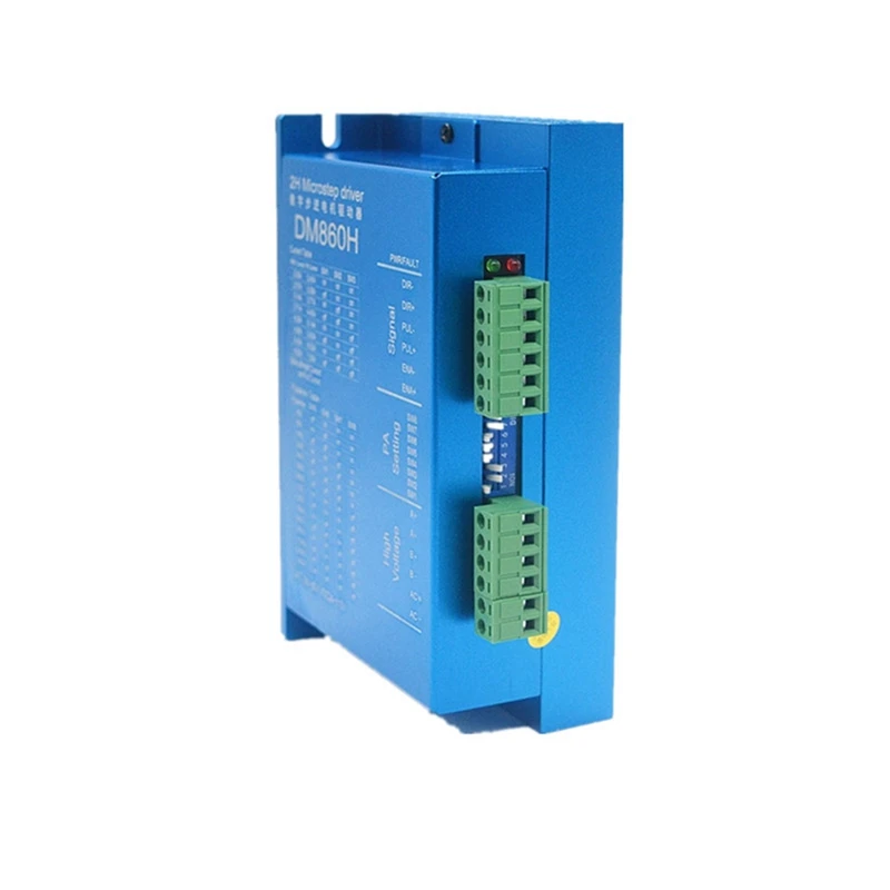 

DM860H Digital 57 / 86 Stepper Motor Driver with Fan 2-Phase Nema23,34 DMA860H 7.2A, 18-80VAC for Printing CNC Drive