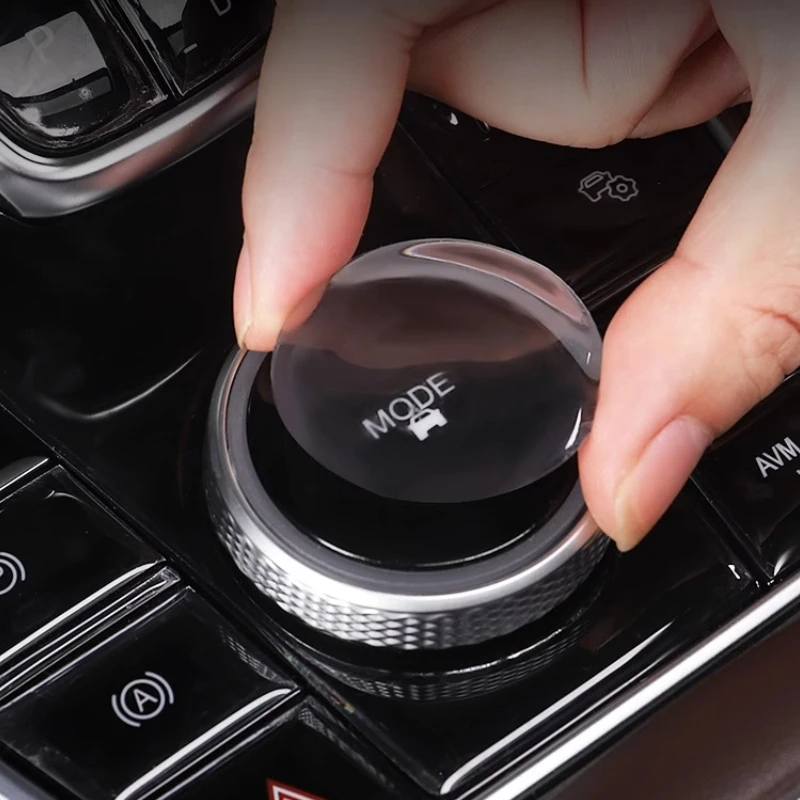 For Chery Tiggo 8 PRO 2022-2025 Gear Handbrake Button Sticker Epoxy Transparent Car Interior Modification Supplies Accessories