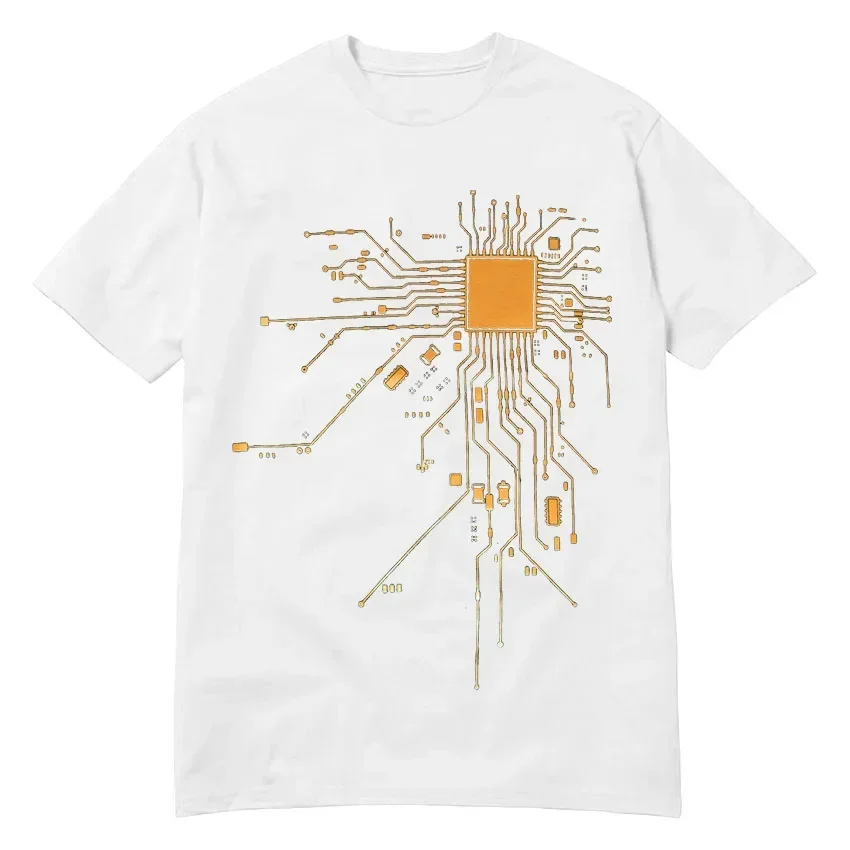 Funny Super Geek CPU Core / Circuit T Shirt. Summer 100% Cotton O-Neck Short Sleeve Mens T-shirt New Size S-3XL