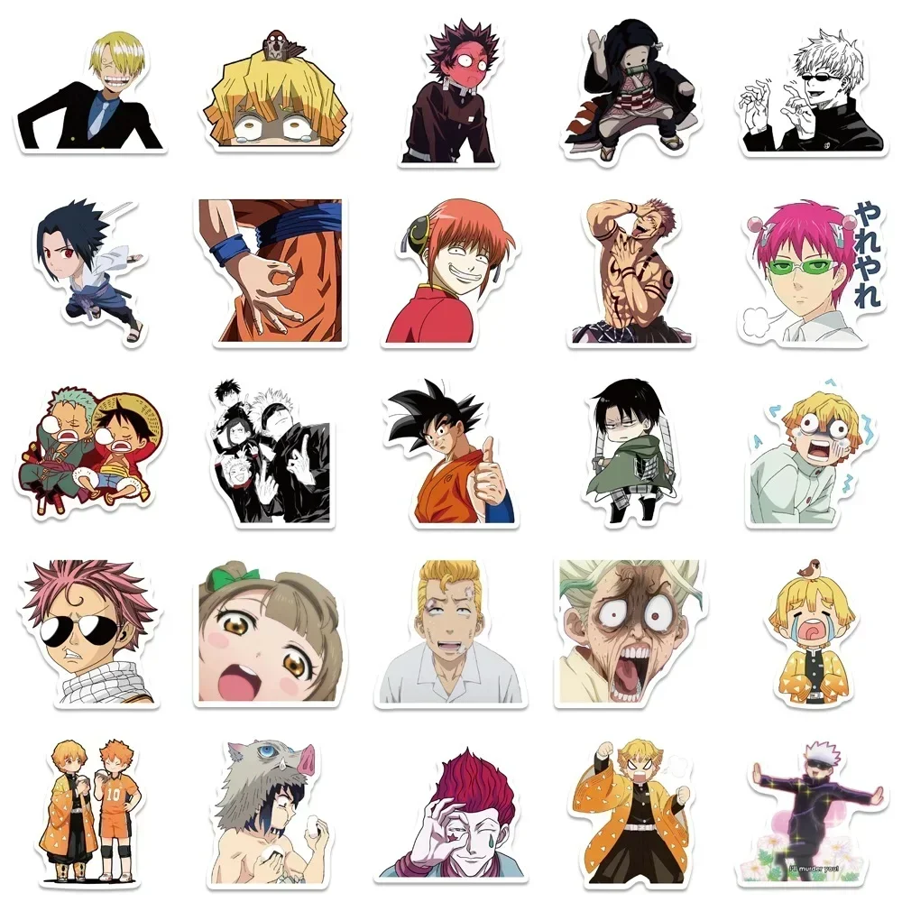 300 Stück Gemischte Anime-Aufkleber Cartoon-Sticker DIY Wasserdicht für Koffer Skateboard Gitarre Handy One Piece Demon Aufkleber Geschenk Spielzeug – Detail 9