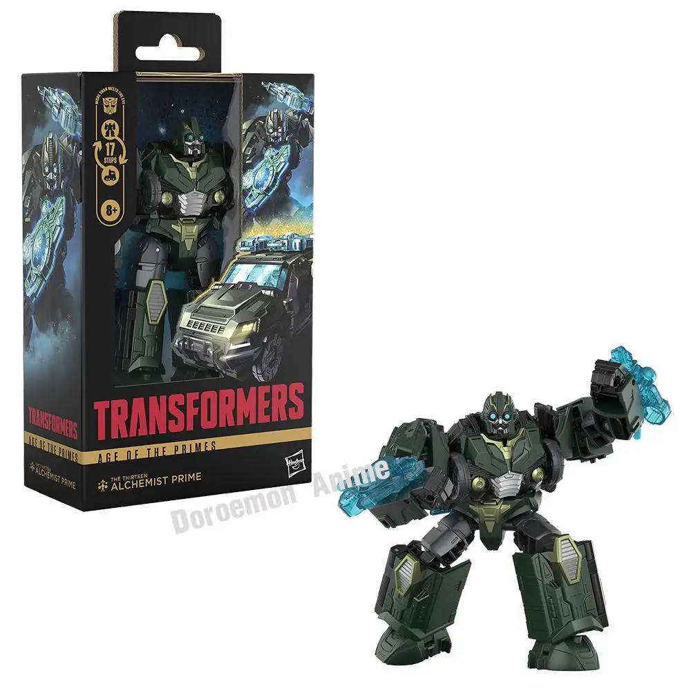 In Stock Original Hasbro Transformers Age of The Primes Deluxe Class The Thirteen Alchemist Prime Gifts Collectible Model Toys