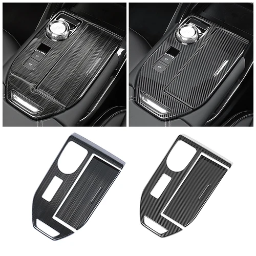 Imagen 1 del producto Para Haval H6 3. a generación 2021-2024 LHD Control central Panel de cambio de marchas marco cubierta de almacenamiento pegatina decoración embellecedor modificación Interior