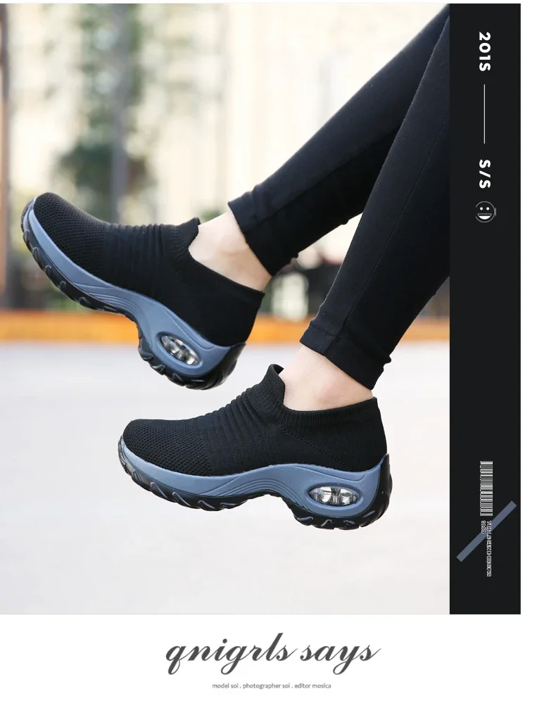 

Comfort Mesh Running Breathable Cushion Black Sneakers for Women 2026 Student Shoes Fashion Women's Casual Summer Shoes