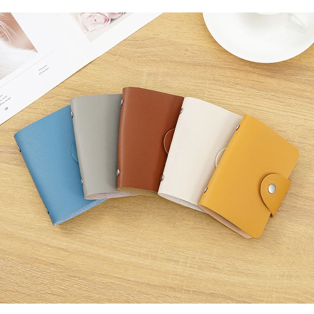 Credit Card Holder Unisex Rfid Blocking Card Holder Anti Demagnetization Card Holder Pu Leather For Handbag Daily Commuting