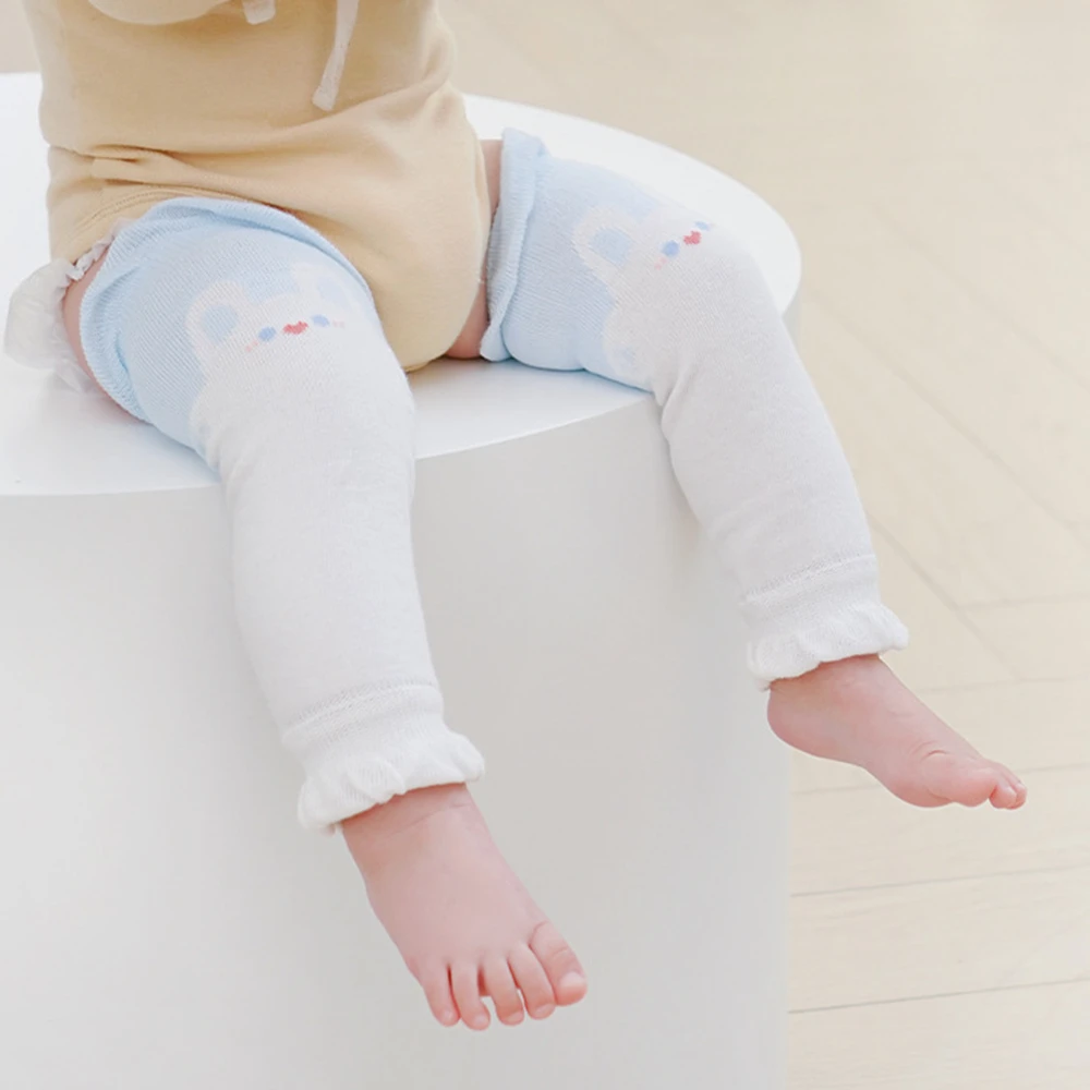 Baby Cartoon Leg Warmers Cute Mesh Sock Newborn Knee High Long Socks Kids Cotton Hollow Oversleeve Autumn Anti-Mosquito Sock