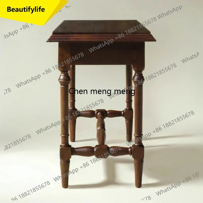 

a17 Retro solid wood desk living room office coffee table modern table