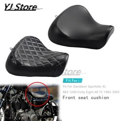 Driver Rider Solo Seat Fit For Harley Davidson Sportster XL883 1200  48 72 1983-2003 Motorcycle PU Leather Pad