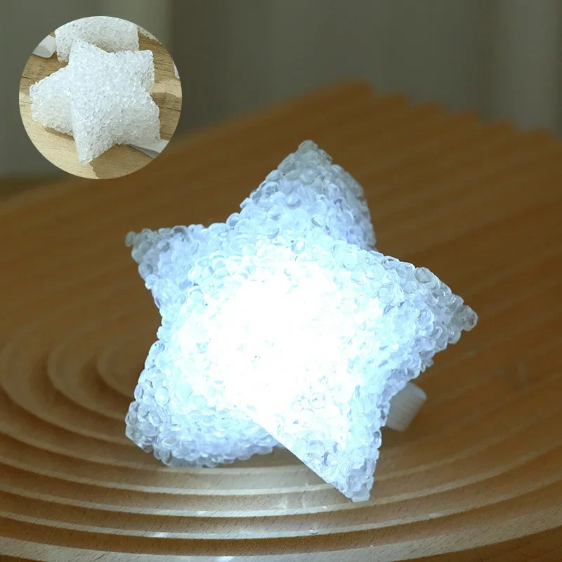 Star Handheld LED Light Cute Acrylic Star Shaped Night Light Anti-slip Band Light Lamp for Dance Performance Stage Photo Prop