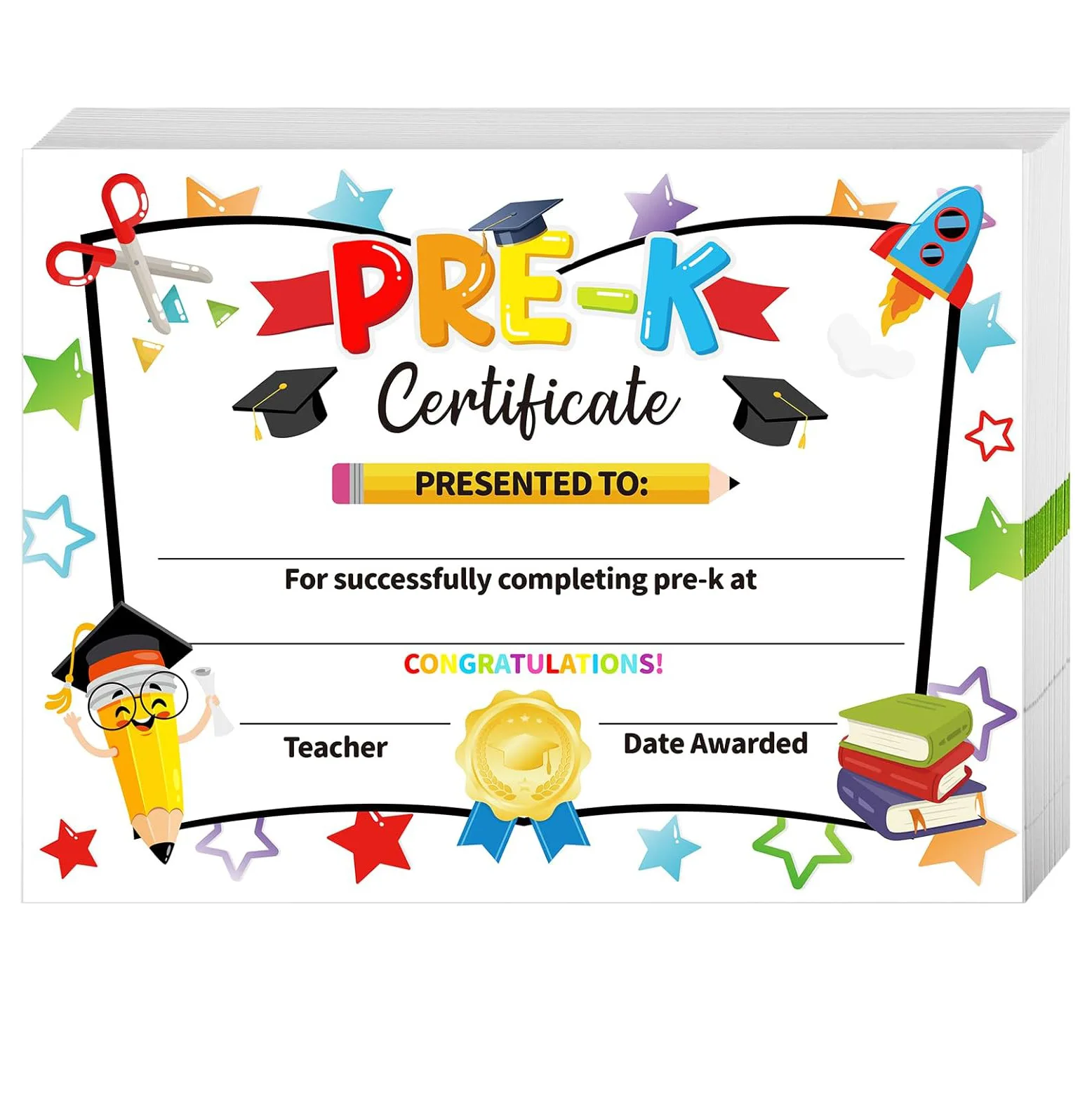 Premio de fin de año para preescolar, 30 piezas, diploma de graduación de jardín de infantes para decoración de fiesta de graduación