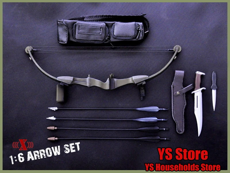 X-TOYS X006 1/6 Soldier Weapon Scene Ornament Black Arrow Set Simulation Model Toys For 12" Action Figure Diy Decoration