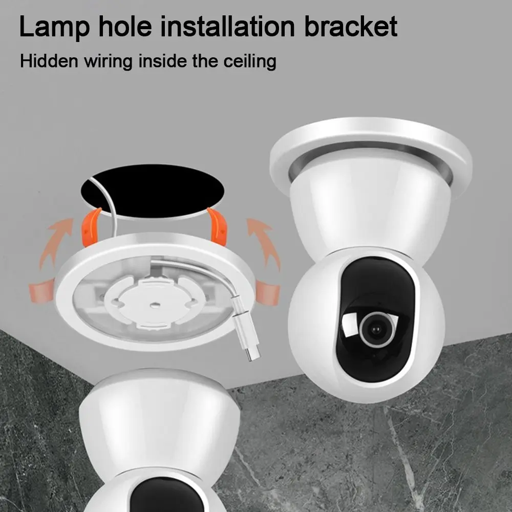 Snap-on Camera Supporting Holder Wall Mounted Space-saving CCTV Monitoring Bracket Surveillance Mount Shelf