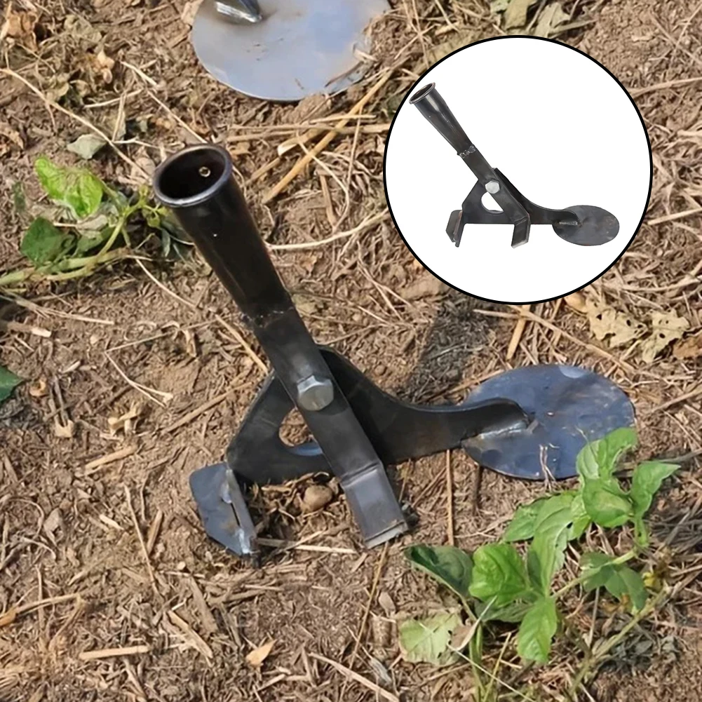 Carbon Steel Manual Root Puller for Corn Cotton Eggplant Peppers - Garden Farm Weeding Tool with Rust Resistant