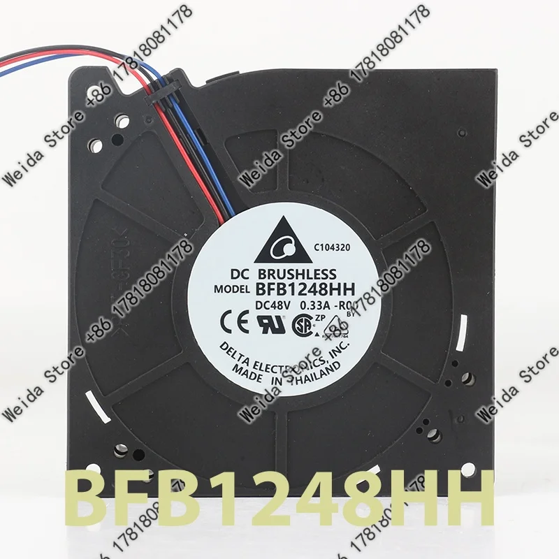 BFB1248HH cooling fan Delta 5V 12V 24V DC 48V 0.33A AC EC 12032 120X120X32MM 12CM centrifugal turbine blower Double ball bearing
