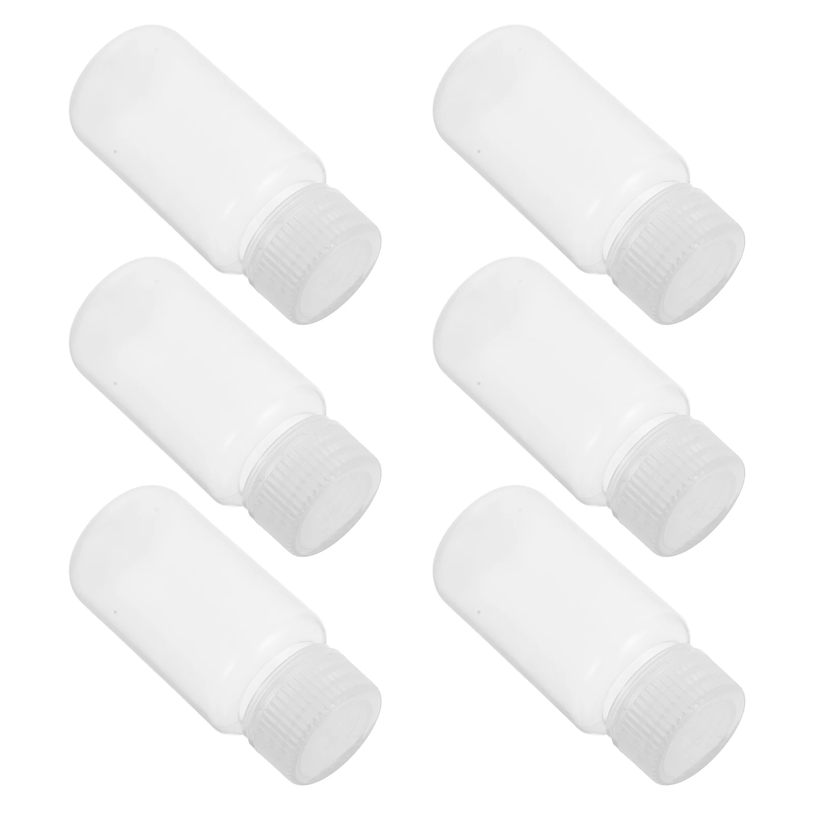 

6 Pcs Mini Sample Containers Laboratory Bottles High Temperature Resistance Sealed Liquid Pp Chemical Storage Travel