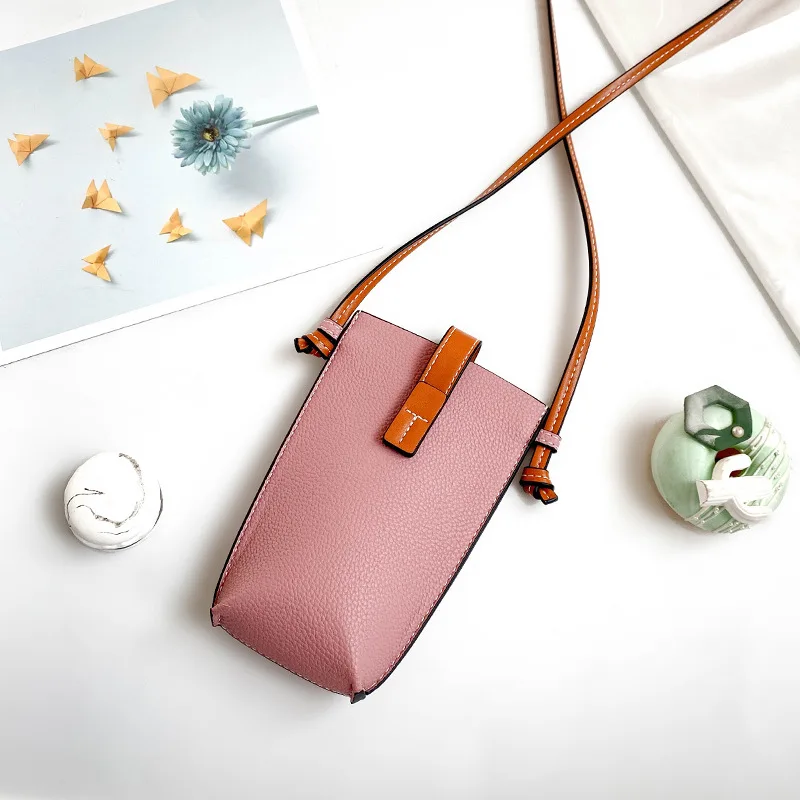 Women Pu Leather Mobile Phone Bag Small Shoulder Bag Shoulder Messenger Bag Purses and Handbags Cell Phone Packet