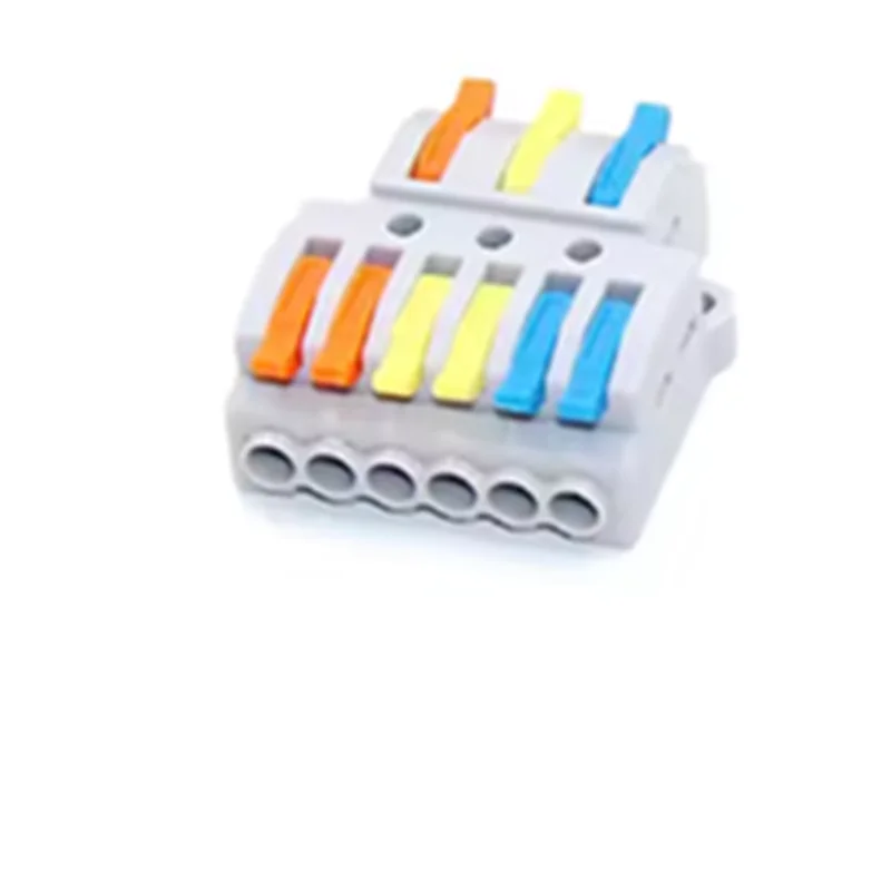 5PCS 3-6/3-9 New Wire Connector Soft And Hard Cable General Mini Press Quick Terminal D3-6 D3-9 Three In Six Out Nine Out image 4