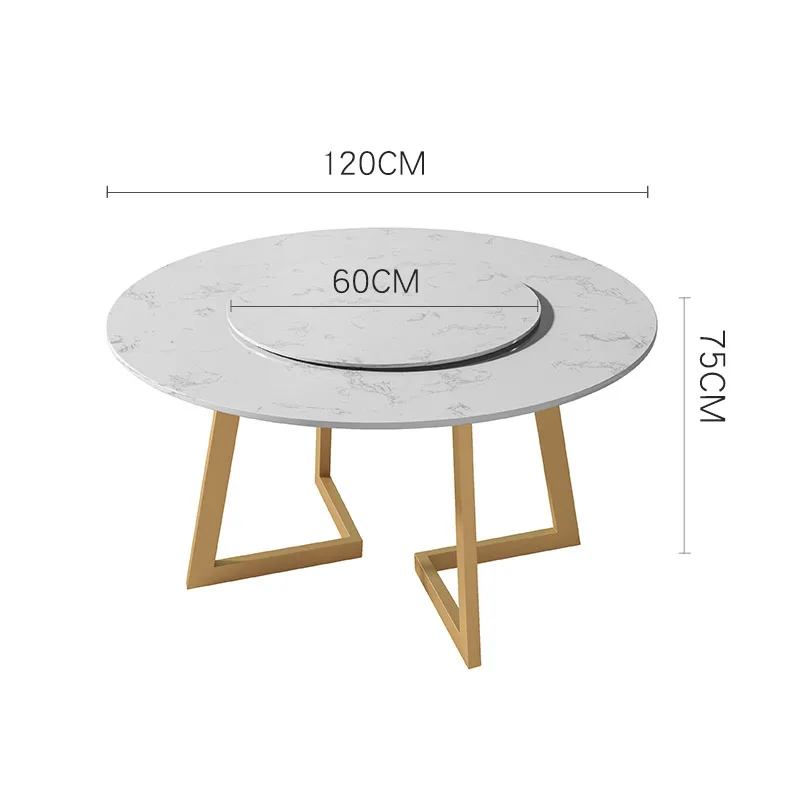 TOCADISCOS nórdico de oro, patas de mesa de comedor de mármol de Metal, mesa de comedor redonda de café moderno, Muebles de cocina, Muebles de