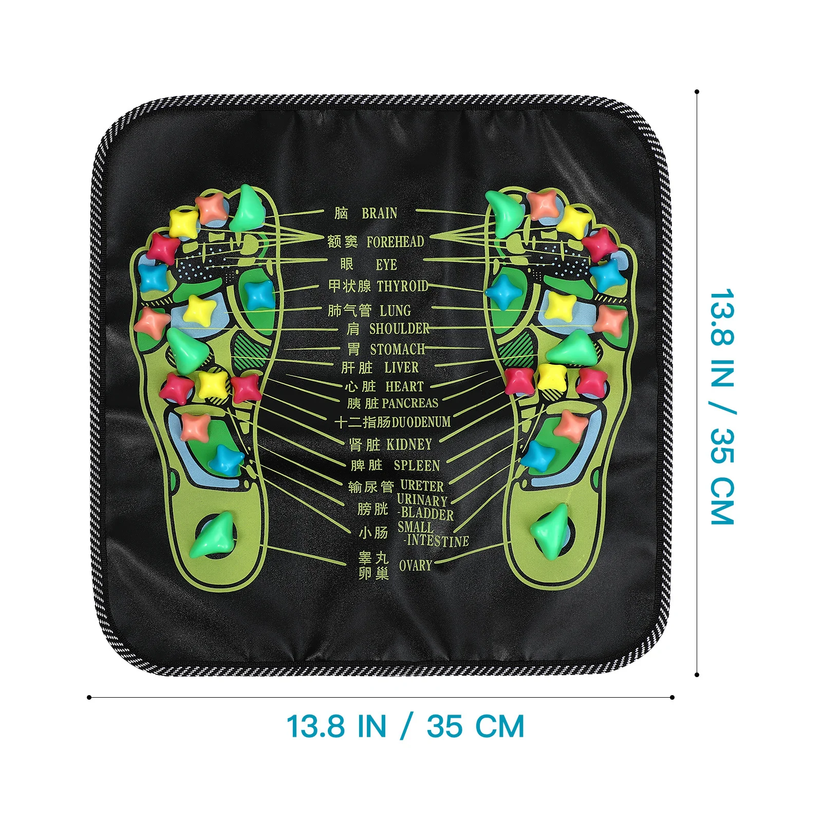 

1pc Foot Sole Acupoint Massager Style Pain Relief Portable Foot Massage Mat For Home Office Tension Release Tool