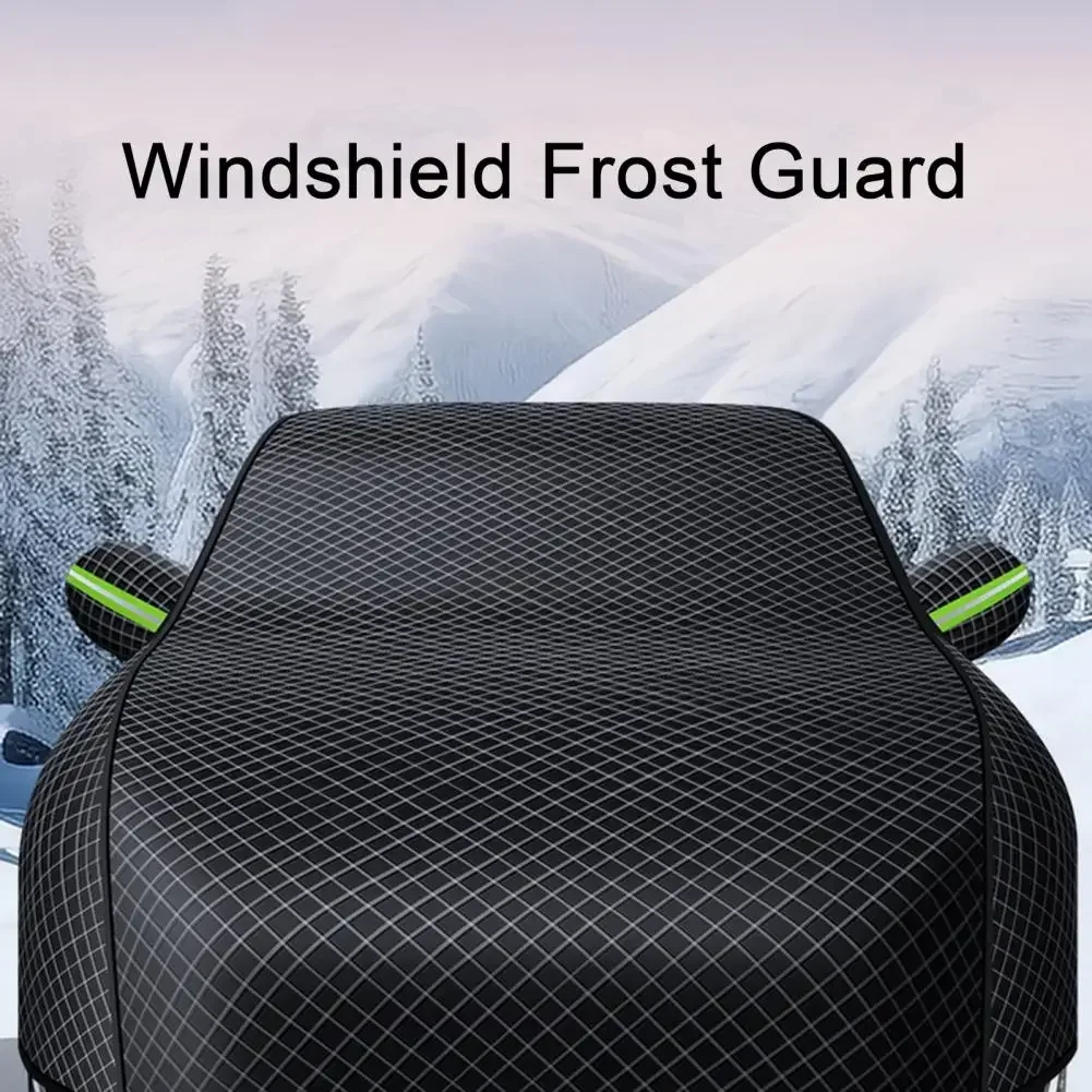 Car Windshield Snow Cover Foldable Design Anti-Freezing Frost-proof Simple Installation Window Ice Snow Cover Car Exterior Cover