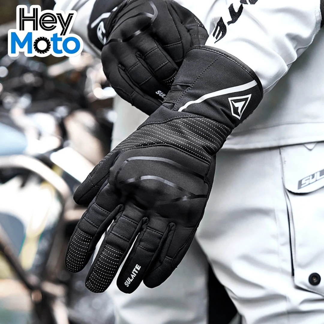 

Motorcycle Outdoor Riding Gloves Waterproof Windproof Fleece Lined Anti Fall Motorbike Riding Gloves for Riders Travel Off-road
