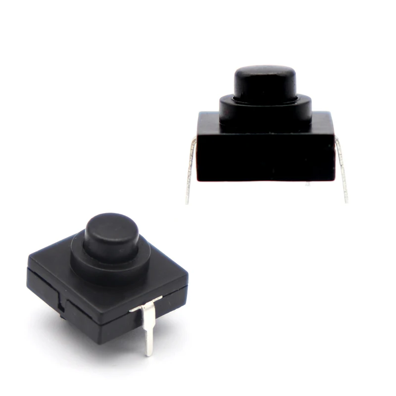 【20-5PCS】Flashlight 12*12*9.4MM Button Switch 1A 30V CB-1212-112D 2Pin Ultra-Thin Middle of the feet