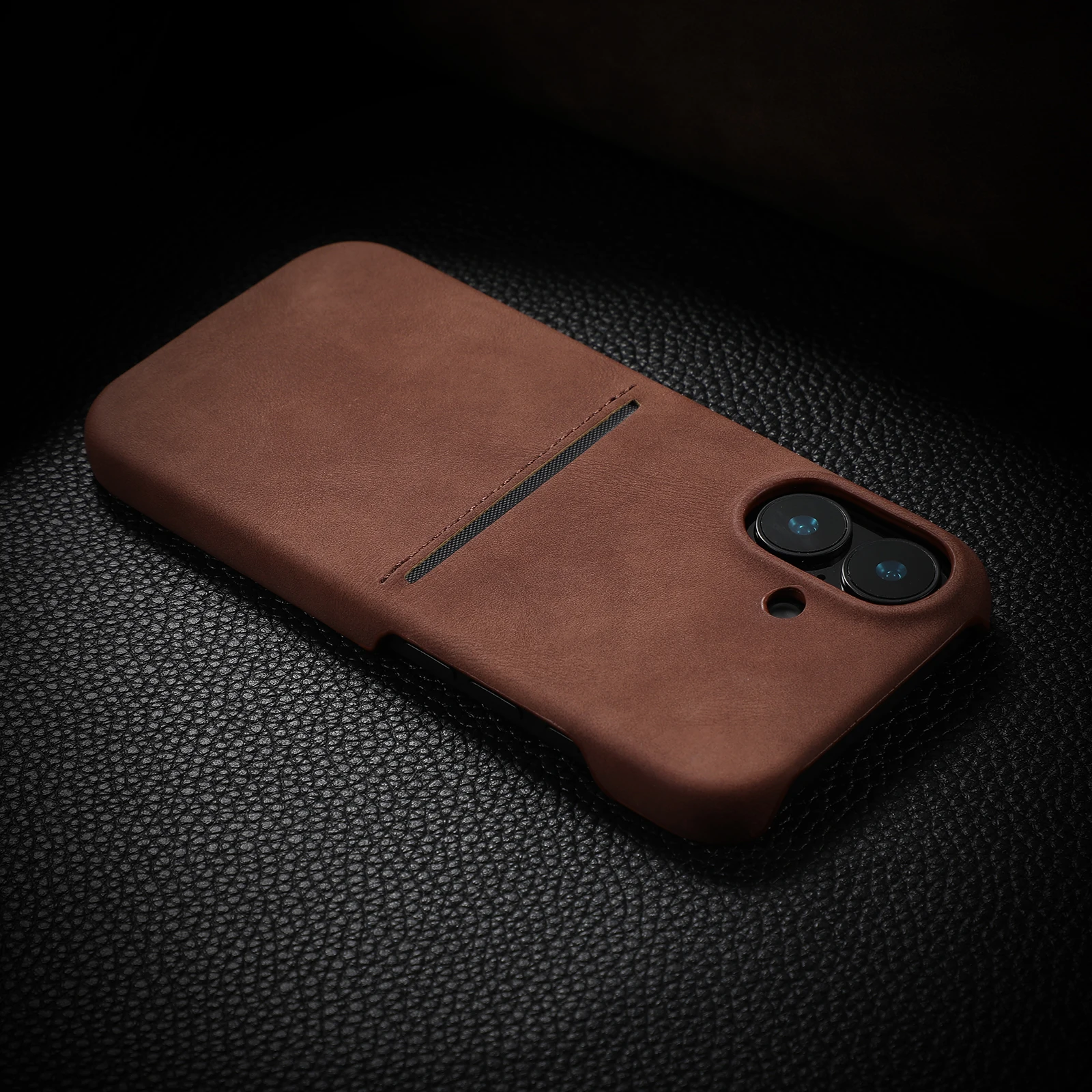 حافظة فاخرة من جلد الخراف لهاتف آيفون 17 إير 16 15 14 13 12 برو ماكس بلس غطاء محفظة مقاوم للصدمات غير لامع #3