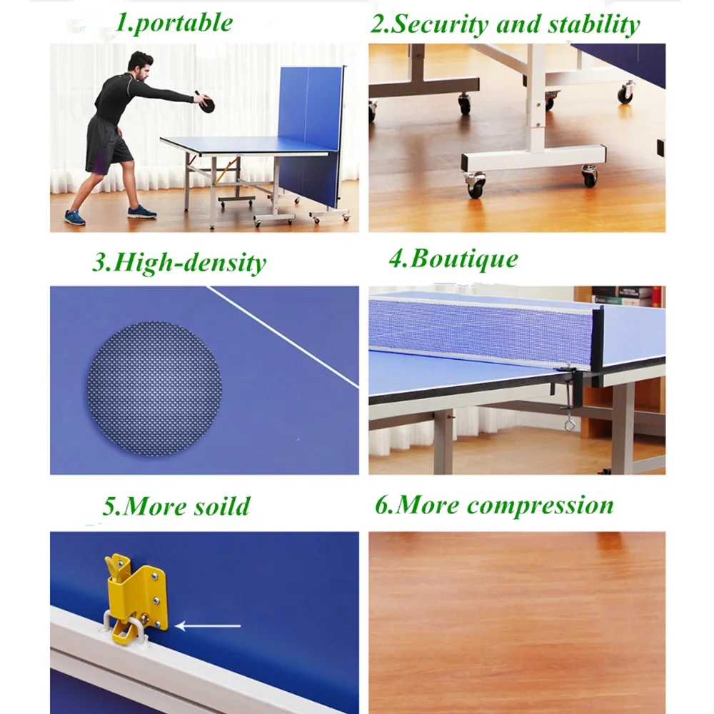 

Portable Double Folded Table Tennis Table for Outdoor Use for Pingpong Players