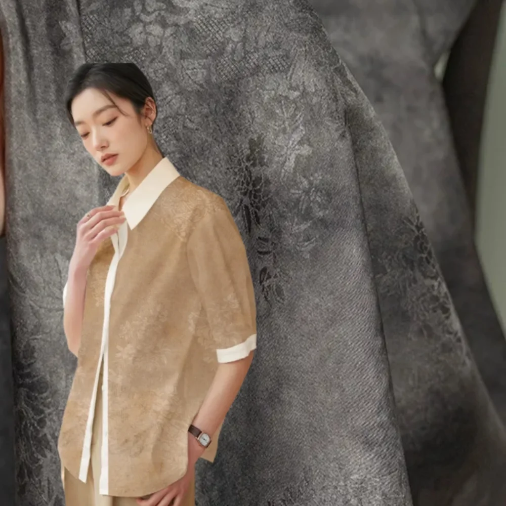 

Атласная жаккардовая ткань в новом китайском стиле для пошива платьев-ципао, дизайнерская ткань для самостоятельного пошива одежды, продается на метры.