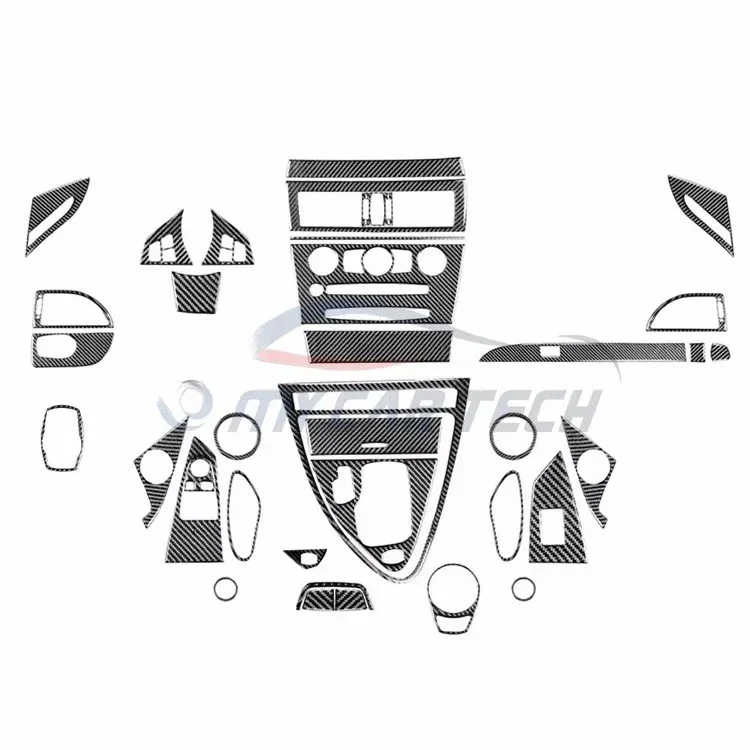 For BMW 6 Series M6 E63 E64 2004-2010 Carbon Fiber Car Parts Interior Trims Sticker Kit Dash LHD/RHD