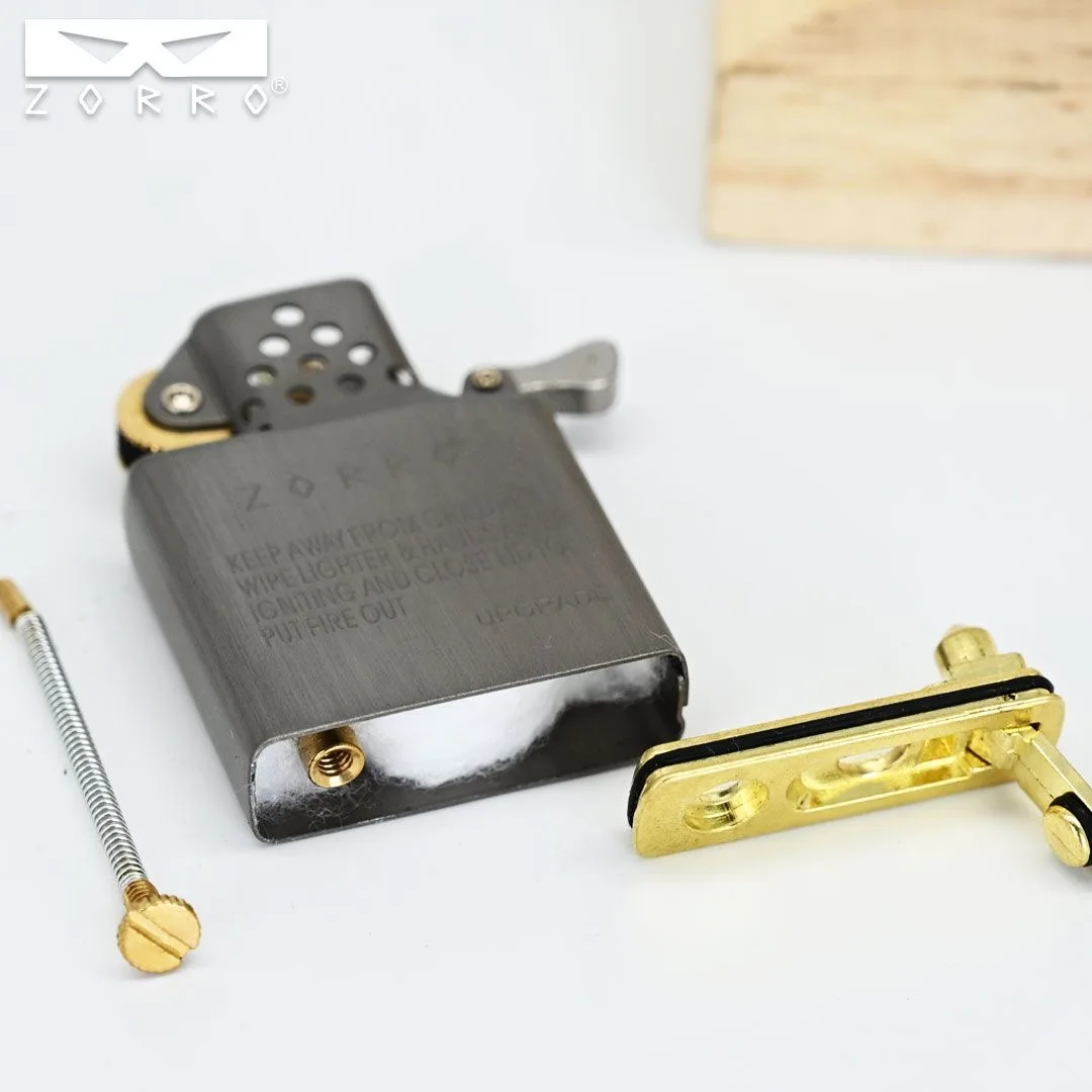 Zorro Titanium Insert Windproof Fluid  Lighter Oil Tank Inner Tank Titanium Insert Lighter Accessory 902 912 912s