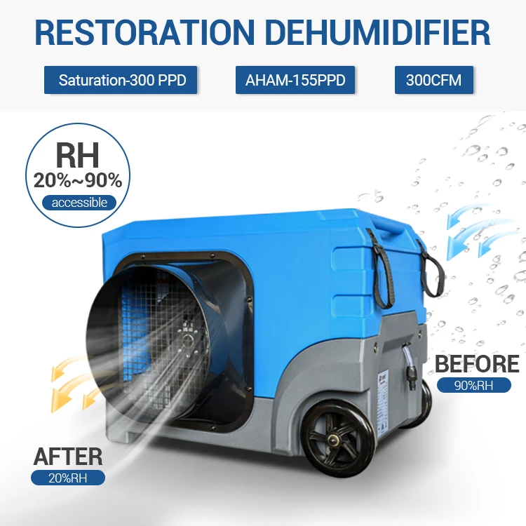 Hot-selling air cleaning equipment one-stop solution LGR water damage repair dehumidifier air purifier