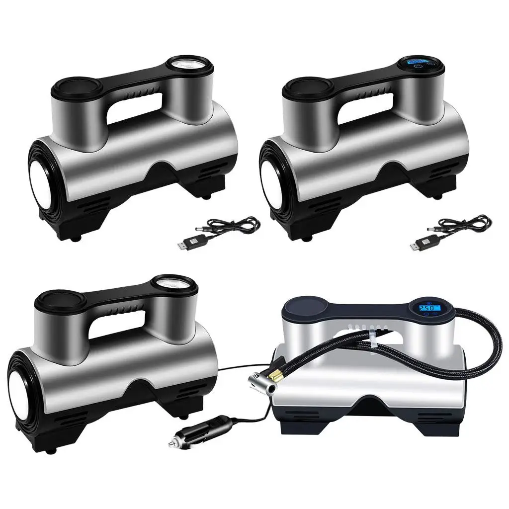 Bomba de ar elétrica 12V para inflar pneus de carro, motor poderoso adequado para pneus automotivos