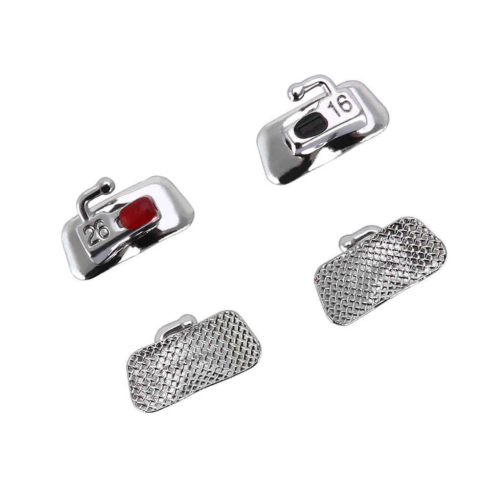 5 Packungen AZDENT Dental Kieferorthopädische Bukkalröhrchen 1. 2. Molarenzähne Mesh Base Nicht umwandelbar Bondable Roth MBT Edgewise 022/018 – Detail 4