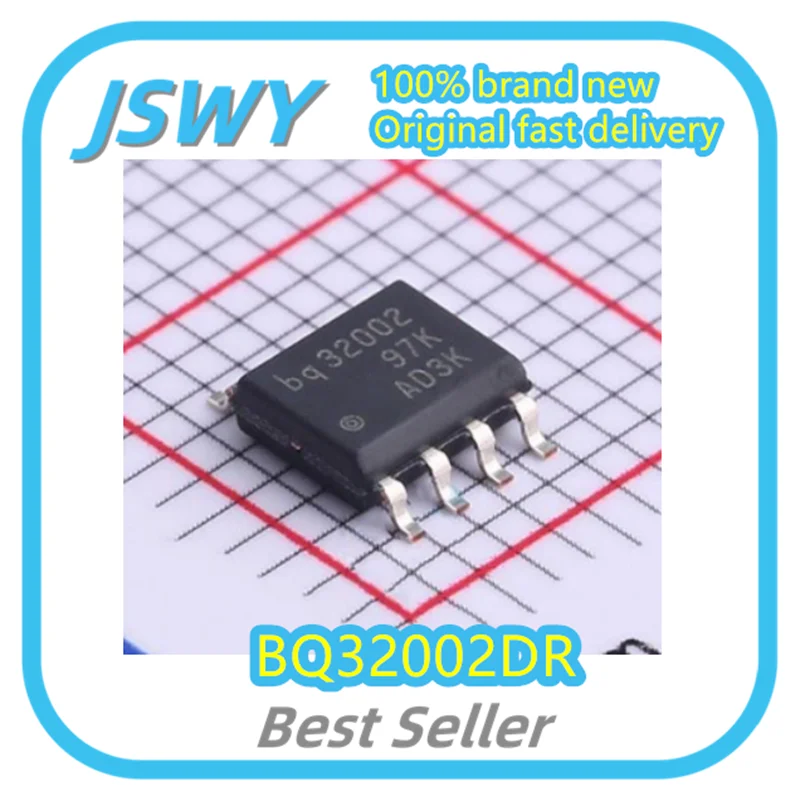 (10/50pcs) BQ32002DR BQ32002 Silkscreen 32002 SOP Real Time Clock Chip Genuine Electronics