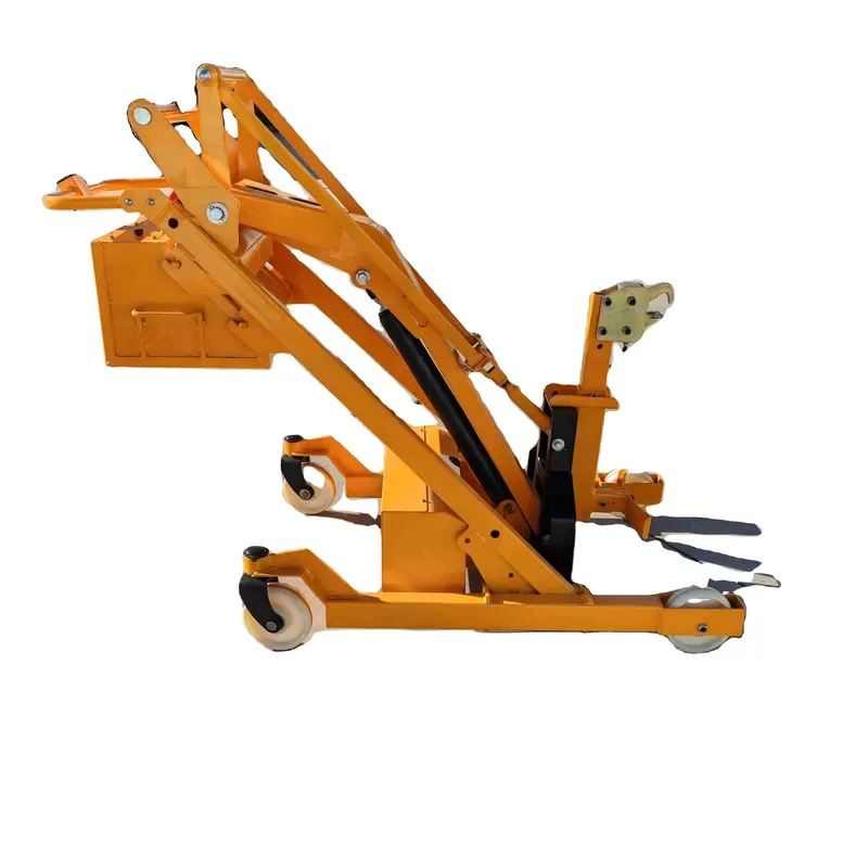 500KG Steel Plastic Drum Electric Lifting Trolley 1500mm Oil Barrel Hoisting Unloading Grip