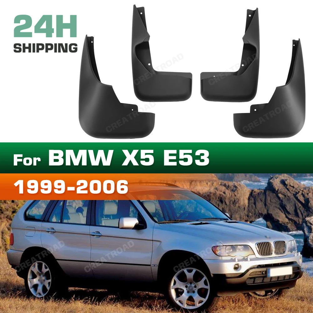 

Для BMW X5 E53 (с педалью) 1999-2006: Брызговики, защита от грязи, грязезащитные щитки